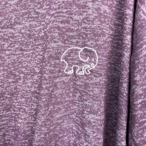 Ivory Ella Heather Purple Cropped Sweatshirt Size Small - Picture 2 of 7